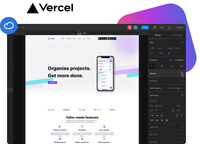 website deploy on Vercel